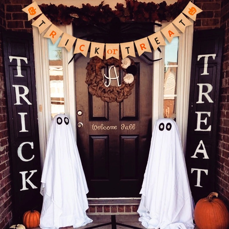 Trick or Treat Halloween Party Mabula Flag Decorations Halloween Christmas Banner